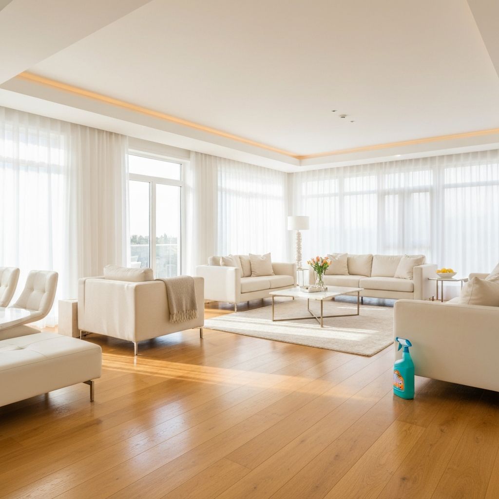 Clean modern living room